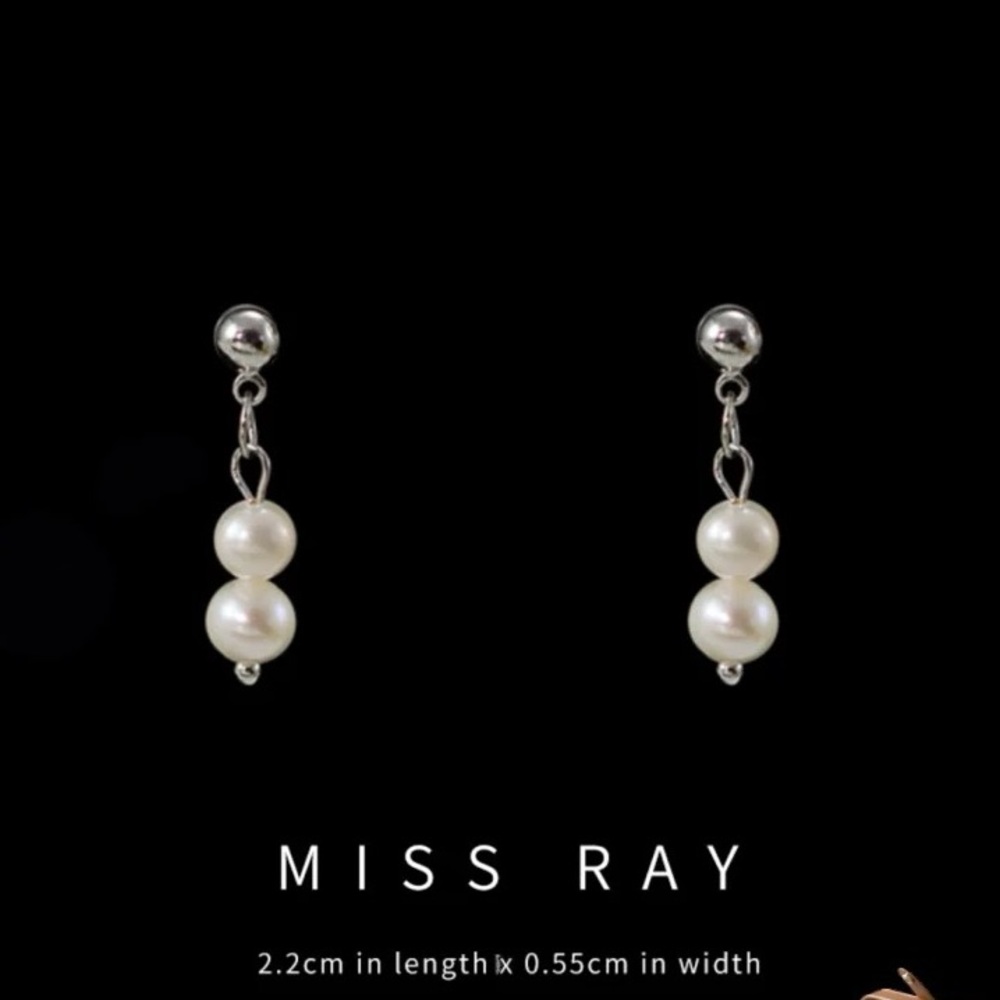 925 silver and pearl earrings